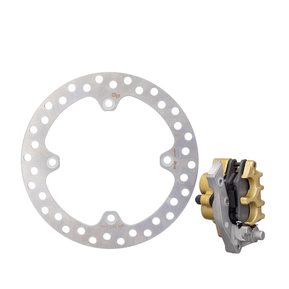 Disco de freio dianteiro com caliper (pinça) e pastilha para XRE 300 de 2009 a 2023