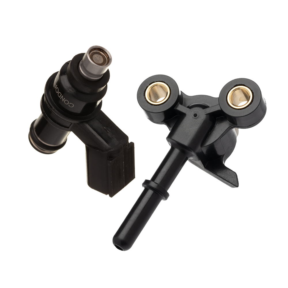 Kit bico injetor para Biz 125 de 2011 a 2014 flex, com suporte e junção