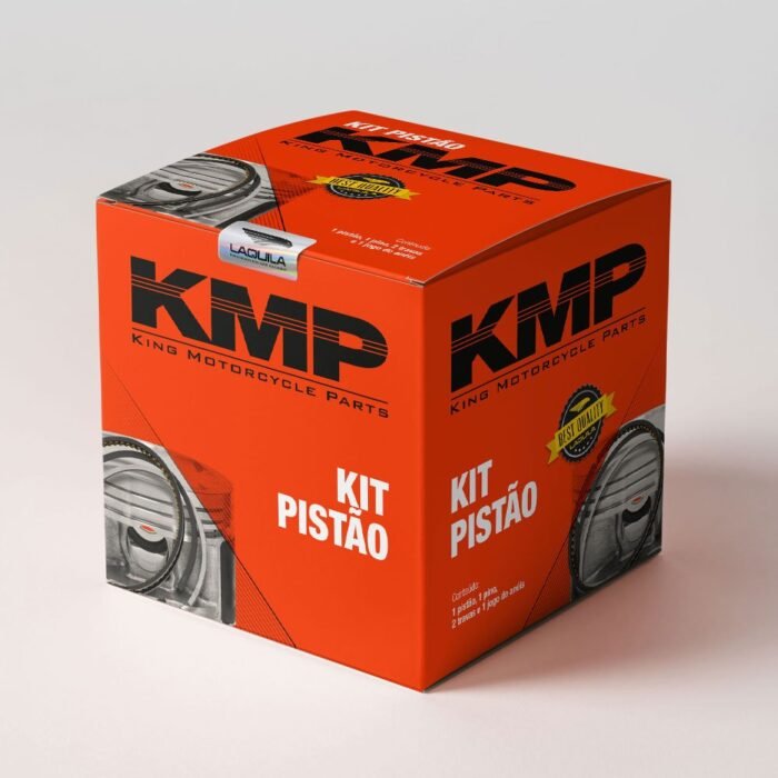 Kit pistão com anel para YBR Factor 125 de 2017 a 2025 INJ, com sobremedida de 0.50 mm - Imagem 2