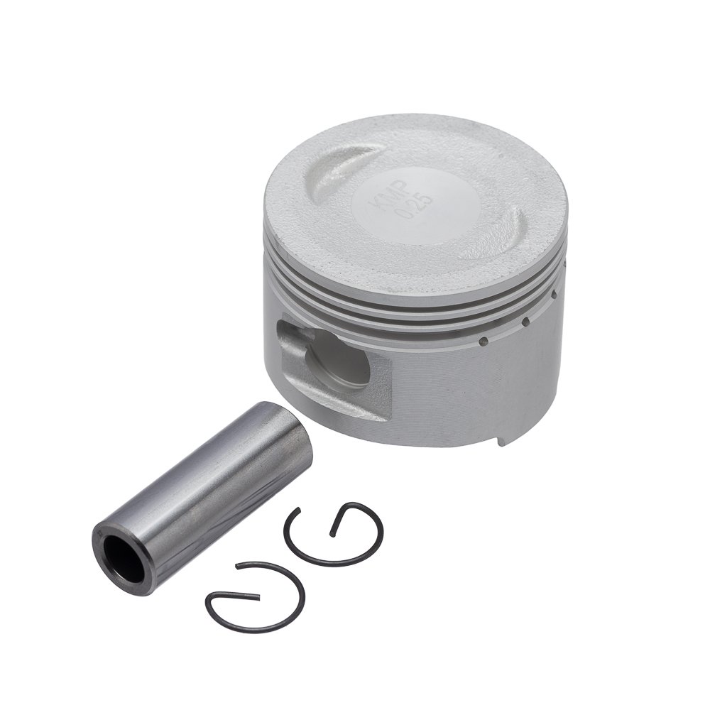 Pistão para aumento de 75 cc, com pino e trava 47.25 mm para Jet 50-75 de 2007 a 2025 (sobremedida de 0.25 mm